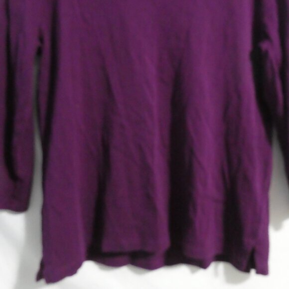 RAFAELLA STUDIO | large | Purple Long Sleeve Top | Scoop Neck - Picture 13 of 14